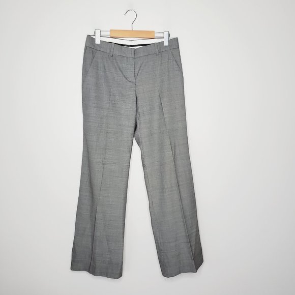 THEORY Heather Grey Wide Leg Trousers - Picture 2 of 13